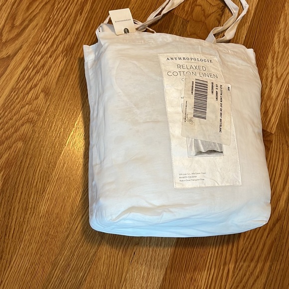 Anthropologie Relaxed Line-Cotton Duvet Cover Size Queen NWT - Picture 12 of 14
